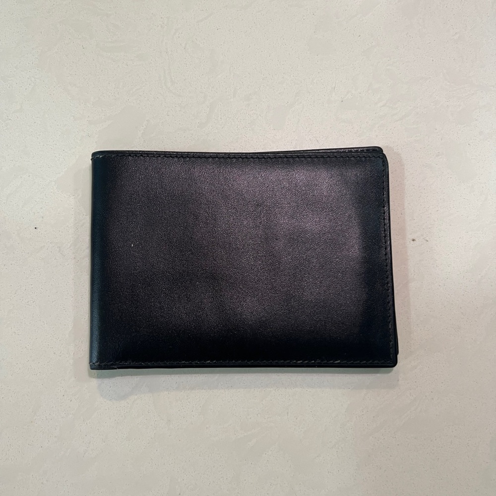 Black Mark Cross Genuine Leather Wallet